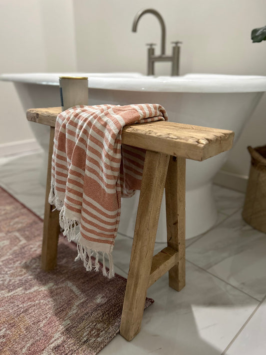 Vintage Inspired Skinny Bench, 24x5.5, Weathered Wood, Rustic Bench, Home Decor, Primitive Antique Bench, Bathroom Stool, Noodle Bench