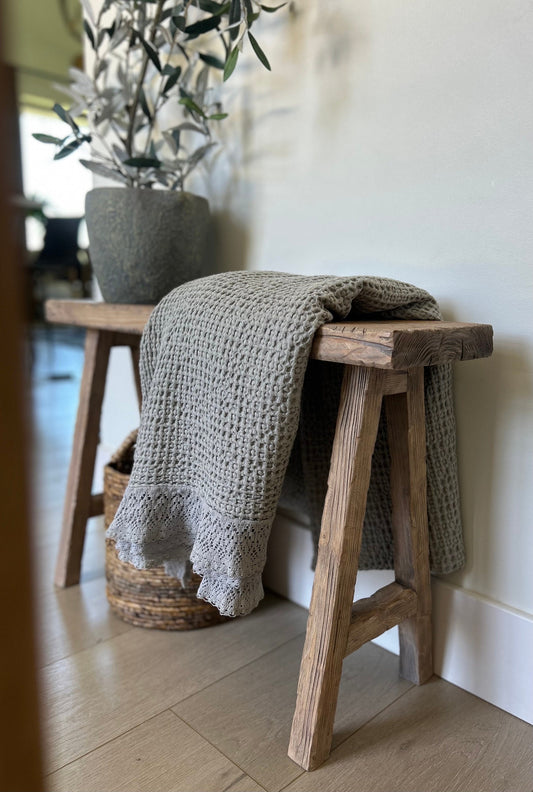 Handcrafted Weathered Wood Entryway Bench, Rustic Primitive Decor, Distressed wood bench, 30x7.25, Weathered wood bench, Home and Living
