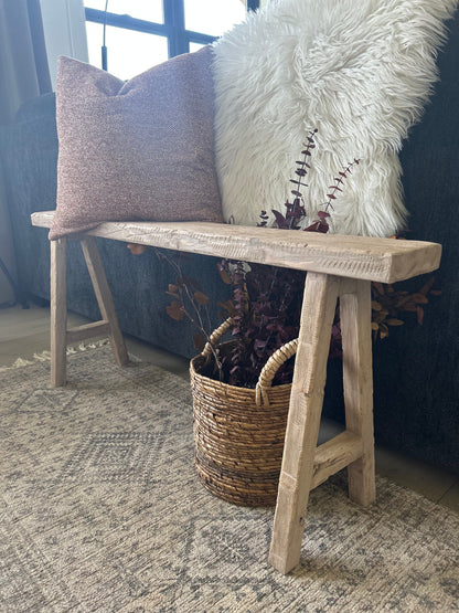 Narrow Entryway Bench, Skinny Wooden Bench, Rustic Farmhouse Bench, Behind Couch Bench, End of Bed Bench, Small Space Furniture, Handmade
