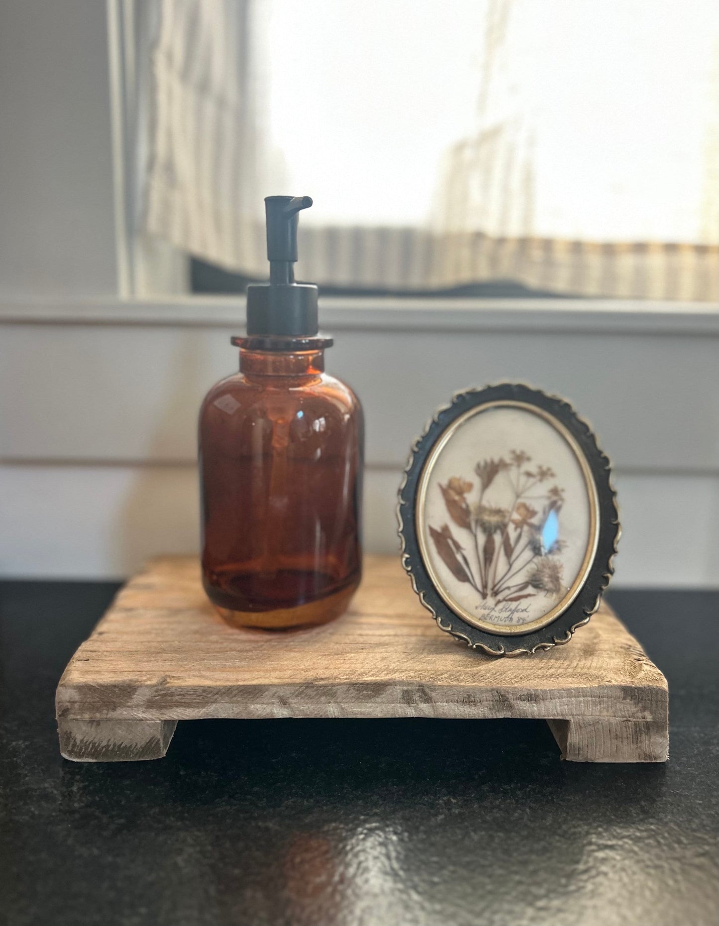 Miniature Countertop tray, small soap tray, tiny rustic trivet riser, plant stand, kitchen decor stand, bathroom counter tray