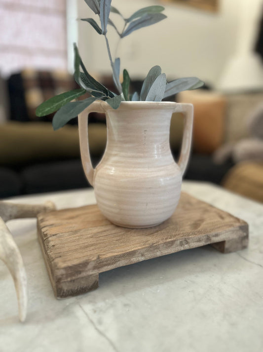 Handmade Vintage-Inspired Pine Countertop Stand, Rustic Kitchen Decor, Mini Trivet Riser, 10 inches