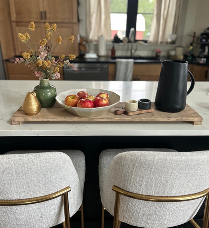 Handmade Rustic Pine Countertop Tray, Kitchen Island Decor (36x9.25)