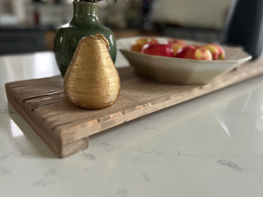Decorative Countertop tray, Rustic kitchen island decor, Distressed wood tray, Serving board, Housewarming gift, Rustic wood counter tray