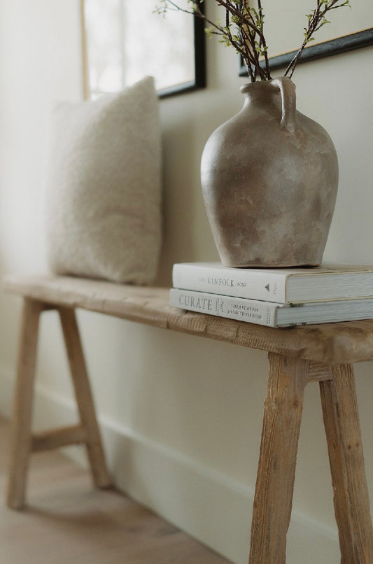 Vintage Inspired artissance Skinny Bench, 46x5.5, Weathered Wood, Rustic Bench, Home Decor, Antique Bench, Sofa Bench, Noodle Bench