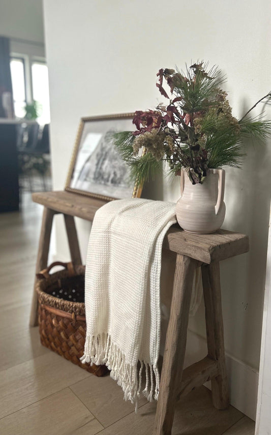 Rustic wood bench, Vintage entryway bench, Narrow skinny bench, Thin bench for hallway, Distressed skinny bench, Rustic home decor, handmade