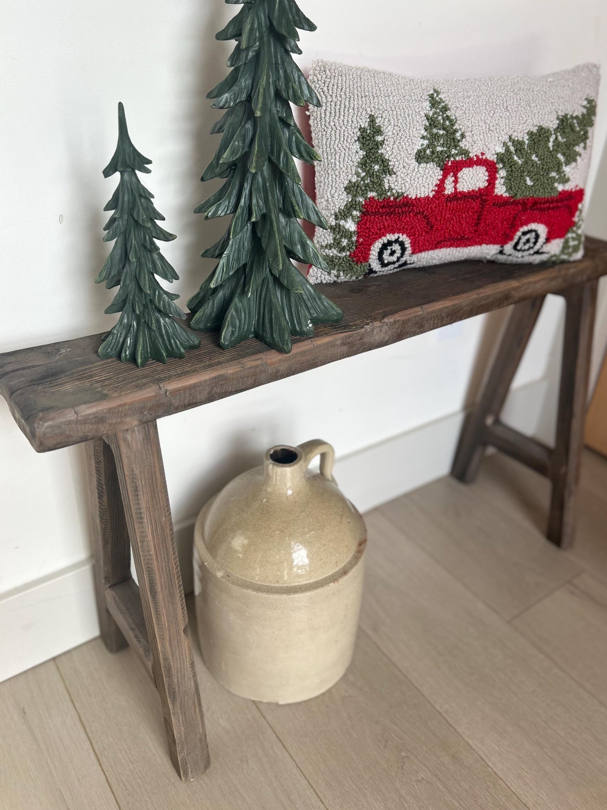 Skinny Bench for Entryway, Narrow Wood Bench, Rustic Farmhouse Bench, Thin Accent Bench, End of Bed Bench, Slim Bench for Hallway