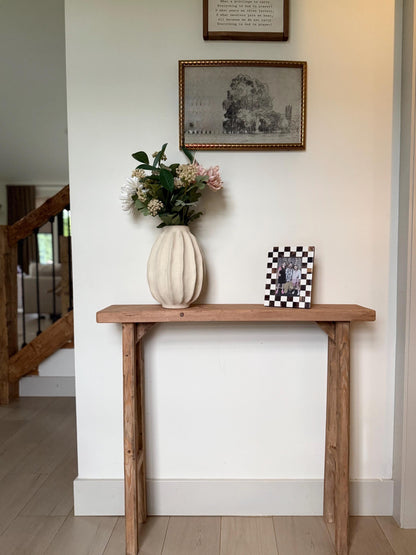 Narrow Console Table for Entryway, Skinny Sofa Table, Rustic Wooden Hallway Table, Small Space Farmhouse Furniture, Behind Couch Table