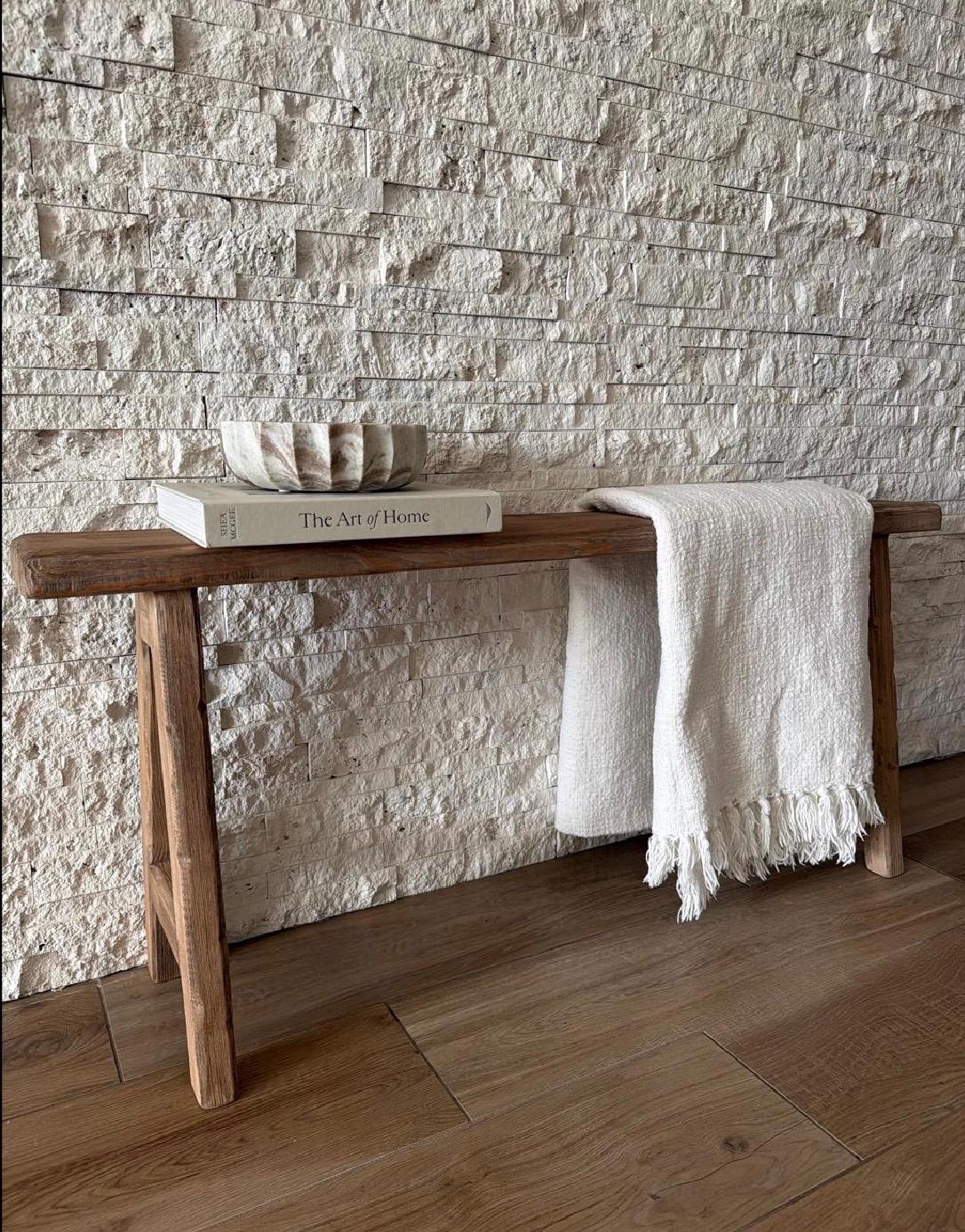 Reclaimed Wood Skinny Bench, Rustic Primitive Noodle Bench, Bench for narrow space, Handcrafted distressed wood bench, Thin bench