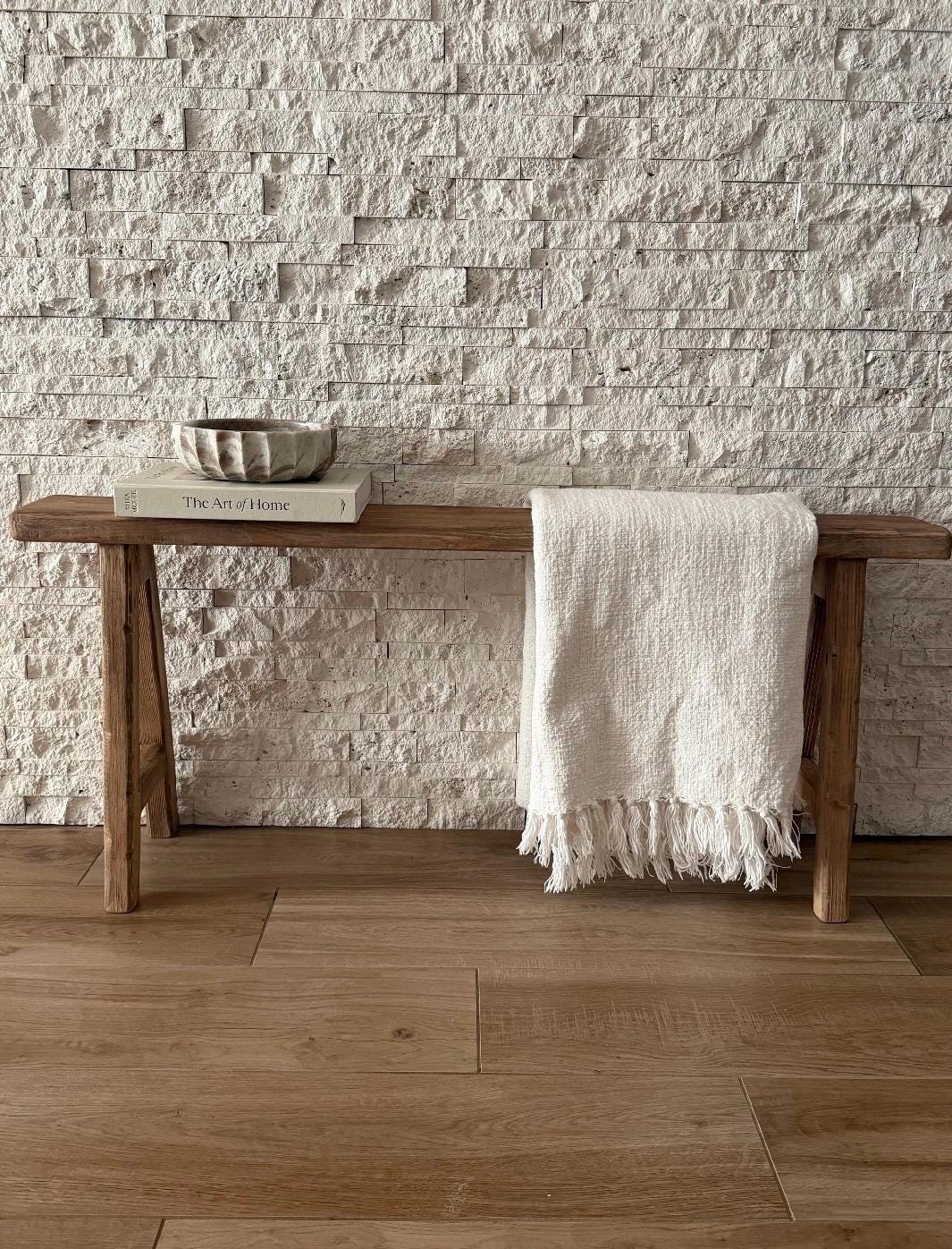 Reclaimed Wood Skinny Bench, Rustic Primitive Noodle Bench, Bench for narrow space, Handcrafted distressed wood bench, Thin bench