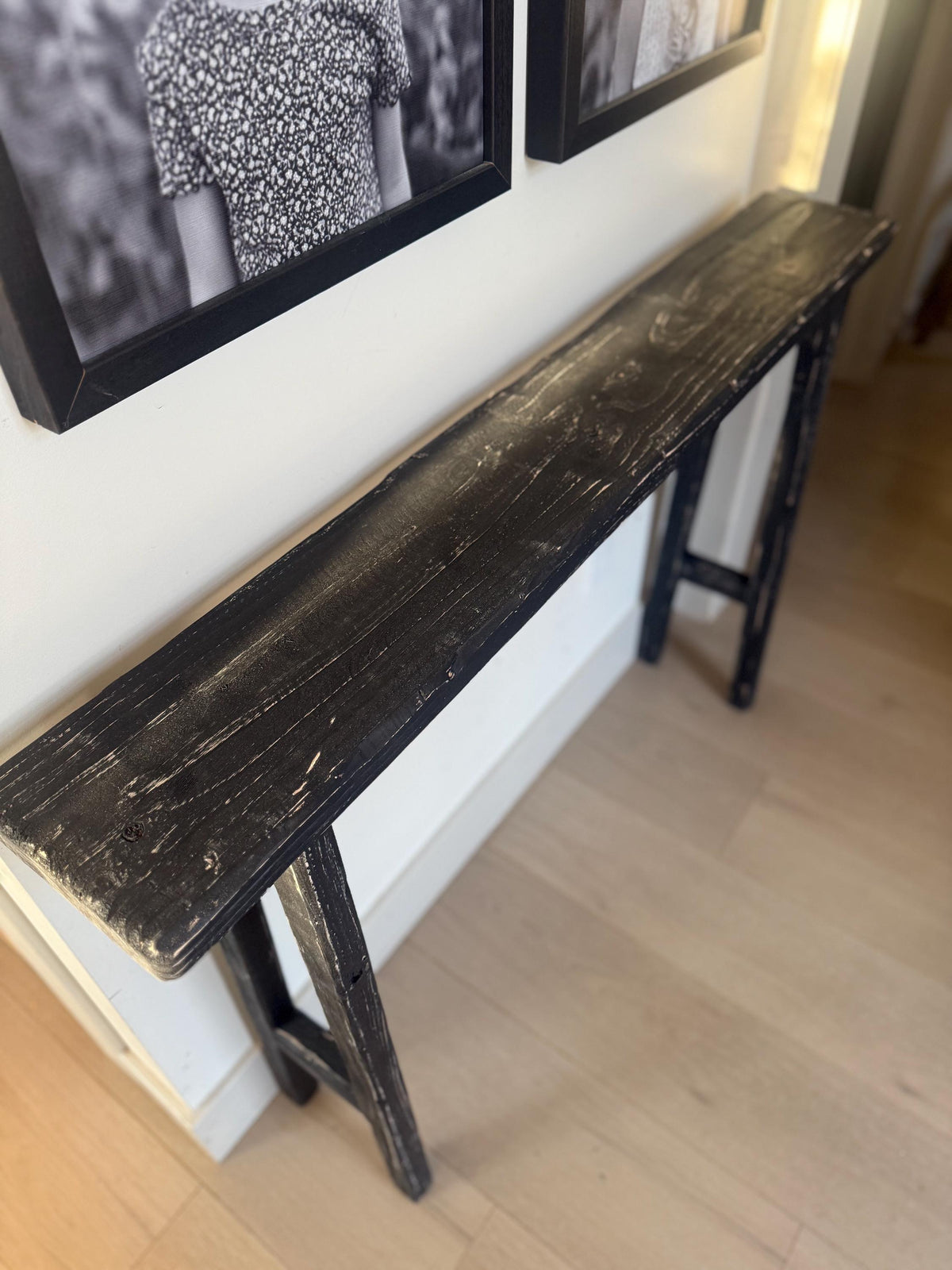 Skinny Console Table, Narrow Entryway Table, Rustic Wood Sofa Table, Small Space Hallway Table, Farmhouse Behind Couch Table